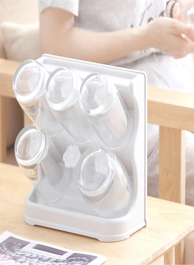 MINGFANITY Mug Rack, Kitchen Coffee Mug Tree Countertop Tea Cups Holder Standr, Hold six Cups, White - Image 4
